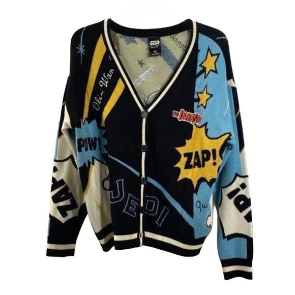 Star Wars Darth Maul Comic Cardigan Size Medium - Exclusive Collectors Darkside - Picture 1 of 4